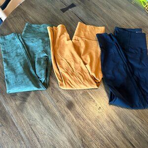 Set of 3 pairs of Athleta / Beyond Yoga leggings, Mediums.